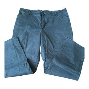 Lee Women All Day Pant Dark Blue Cotton Pants Size 18 Short